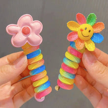 Charger l&#39;image dans la galerie, Bandes de cheveux colorées en fil de téléphone pour enfants