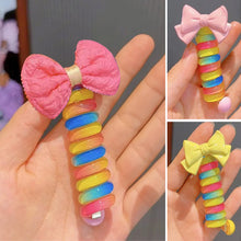 Charger l&#39;image dans la galerie, Bandes de cheveux colorées en fil de téléphone pour enfants
