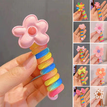 Charger l&#39;image dans la galerie, Bandes de cheveux colorées en fil de téléphone pour enfants