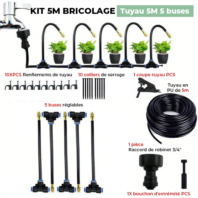 Kit d'irrigation goutte à goutte pour jardin