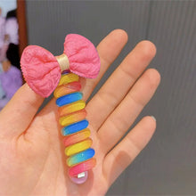 Charger l&#39;image dans la galerie, Bandes de cheveux colorées en fil de téléphone pour enfants