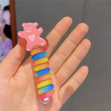 Charger l&#39;image dans la galerie, Bandes de cheveux colorées en fil de téléphone pour enfants