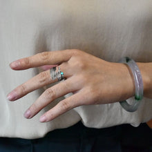 Charger l&#39;image dans la galerie, Bague Ajustable Plume Turquoise