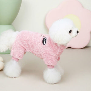 Combinaison Élastique en Polaire pour Animaux de Compagnie avec Anneau de Traction