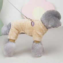 Charger l&#39;image dans la galerie, Combinaison Élastique en Polaire pour Animaux de Compagnie avec Anneau de Traction