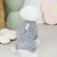 Charger l&#39;image dans la galerie, Combinaison Élastique en Polaire pour Animaux de Compagnie avec Anneau de Traction