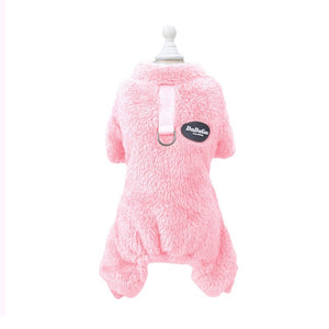 Combinaison Élastique en Polaire pour Animaux de Compagnie avec Anneau de Traction