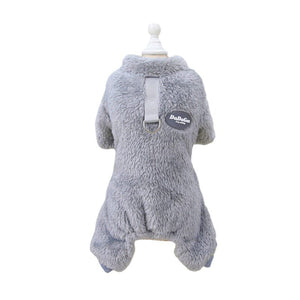 Combinaison Élastique en Polaire pour Animaux de Compagnie avec Anneau de Traction