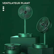 Charger l&#39;image dans la galerie, Ventilateur électrique silencieux pliable USB de bureau