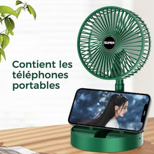 Charger l&#39;image dans la galerie, Ventilateur électrique silencieux pliable USB de bureau