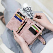 Charger l&#39;image dans la galerie, Portefeuille à trois volets pour femme