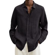 Charger l&#39;image dans la galerie, Chemise Coupe Classique En Lin Pour Hommes