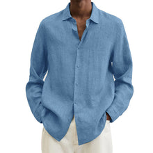 Charger l&#39;image dans la galerie, Chemise Coupe Classique En Lin Pour Hommes