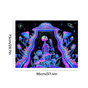 Lumières magiques de tapisserie réactive aux UV