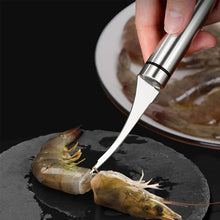 Charger l&#39;image dans la galerie, Outil d&#39;éplucheur de moustaches de crevettes en acier inoxydable