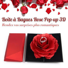 Charger l&#39;image dans la galerie, Boîte à Bagues Rose Pop-up 3D