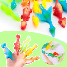 Charger l&#39;image dans la galerie, Jouets de doigt de dinosaure de fronde(10 pièces, couleurs aléatoires)