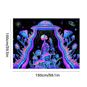 Lumières magiques de tapisserie réactive aux UV