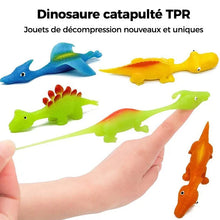 Charger l&#39;image dans la galerie, Jouets de doigt de dinosaure de fronde(10 pièces, couleurs aléatoires)