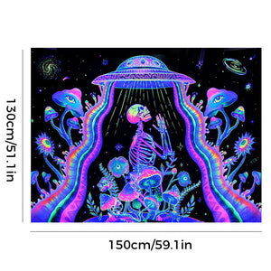 Lumières magiques de tapisserie réactive aux UV