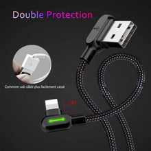 Charger l&#39;image dans la galerie, 90 Dégrée Câble de Chargeur en Nylon Tressé - ciaovie