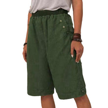 Charger l&#39;image dans la galerie, Pantalon uni en coton et lin