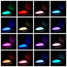 Charger l&#39;image dans la galerie, Lampe Toilette Veilleuse LED Éclairage pour WC 16 Couleurs - ciaovie